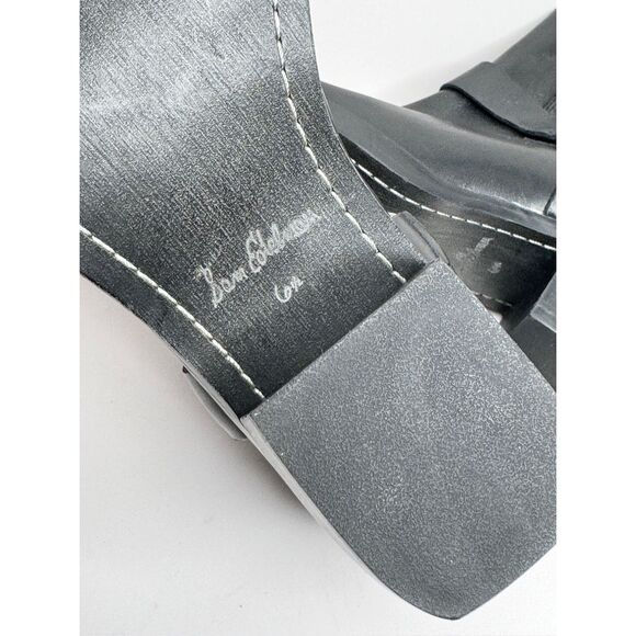 Sam Edelman Boots Size 6.5 Bellamie Black Leather Harness Pull-On Ankle Booties - Picture 12 of 13